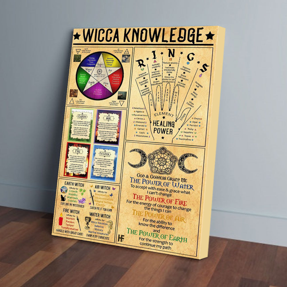 Bestieship Wicca Knowledge Canvas Prints