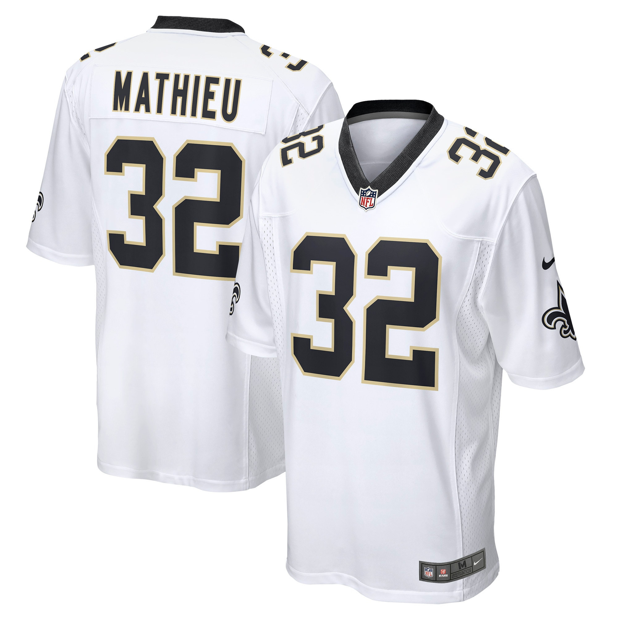 Tyrann Mathieu New Orleans Saints Game Jersey – White NFL