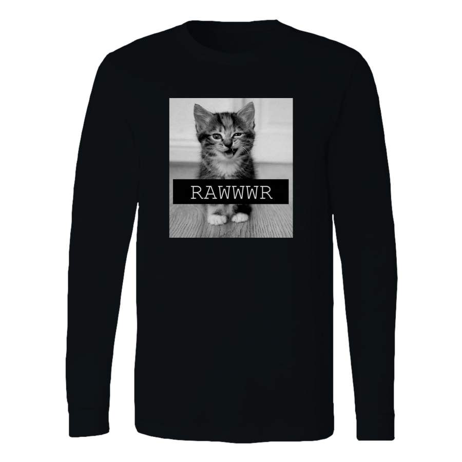 Cat Kitten Kitty Rawwwr Long Sleeve T-Shirt