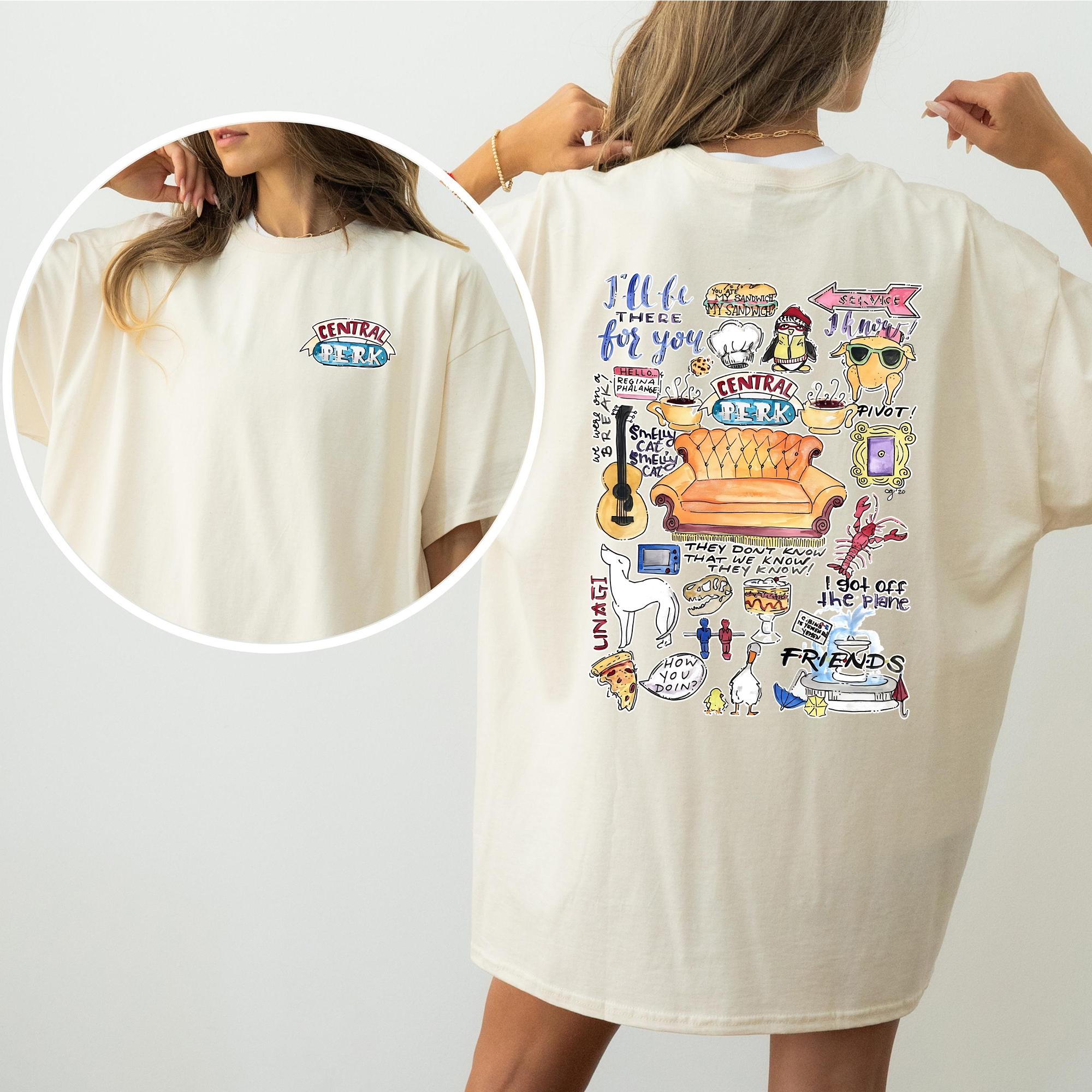 Central Perk T-Shirt, Friends TV Show Graphic Tee, Retro 90s Sitcom Shirt, Vintage Coffee Shop Apparel, Funny Fan Gift, Classic Fit T-Shirt, Perfect for Layering