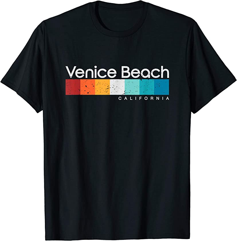 Vintage Venice Beach California Retro Design T-shirt