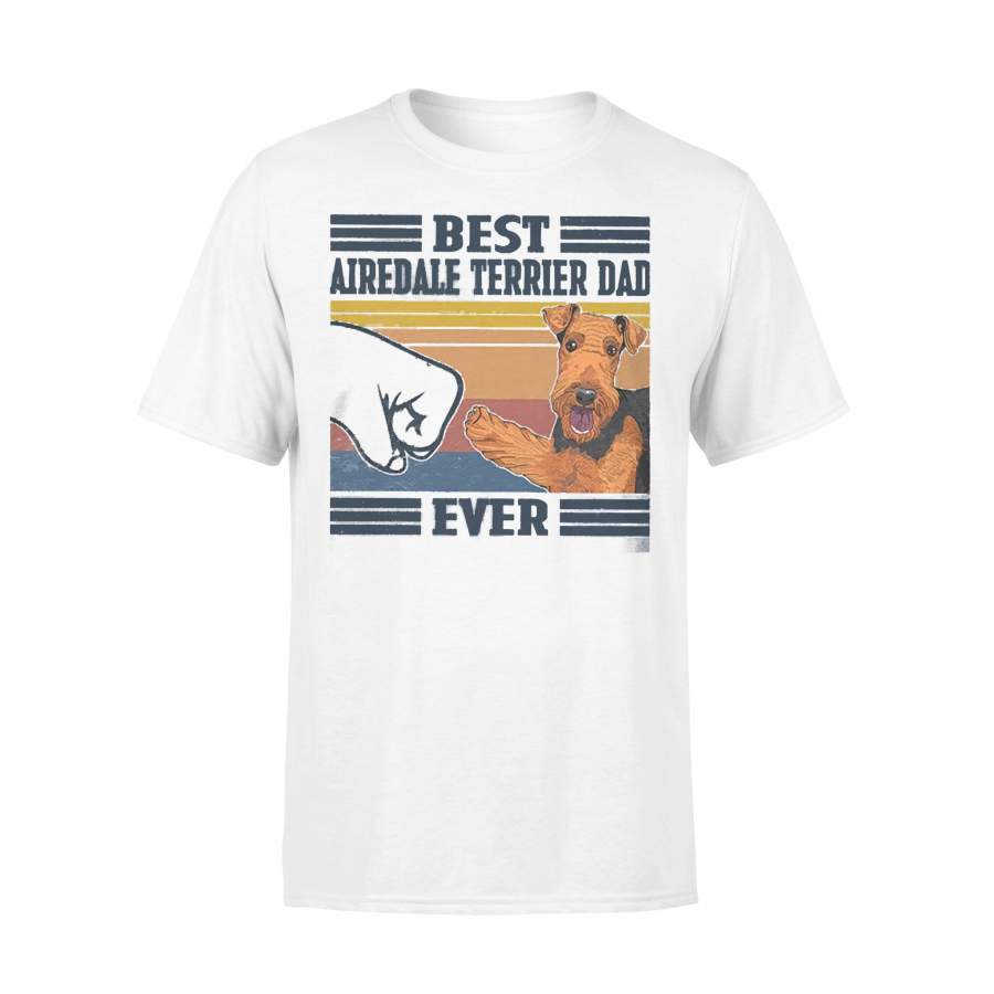 Father’s Day Best Airedale Terrier Dad Ever Vintage T-shirt