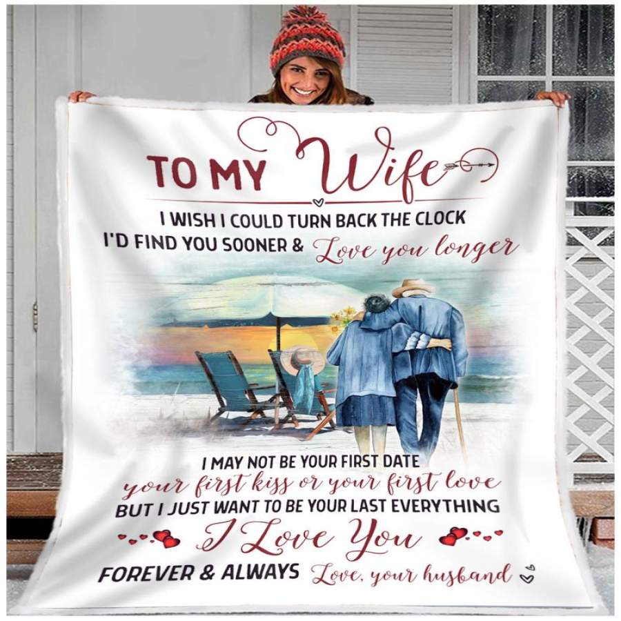 ZALOOO I Wish I Could Husband To Wife Beach Blanket