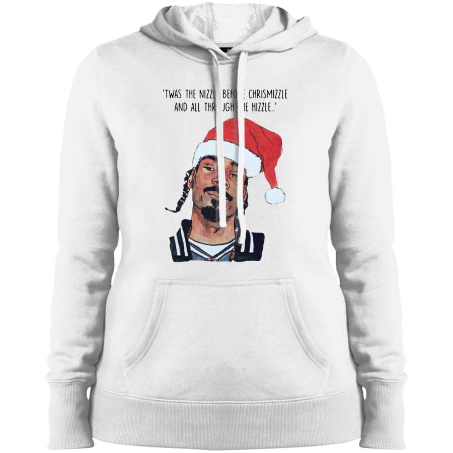 AGR Twas the nizzle before chrismizzle and all through the hizzle Ladies’ Pullover Hooded Sweatshirt