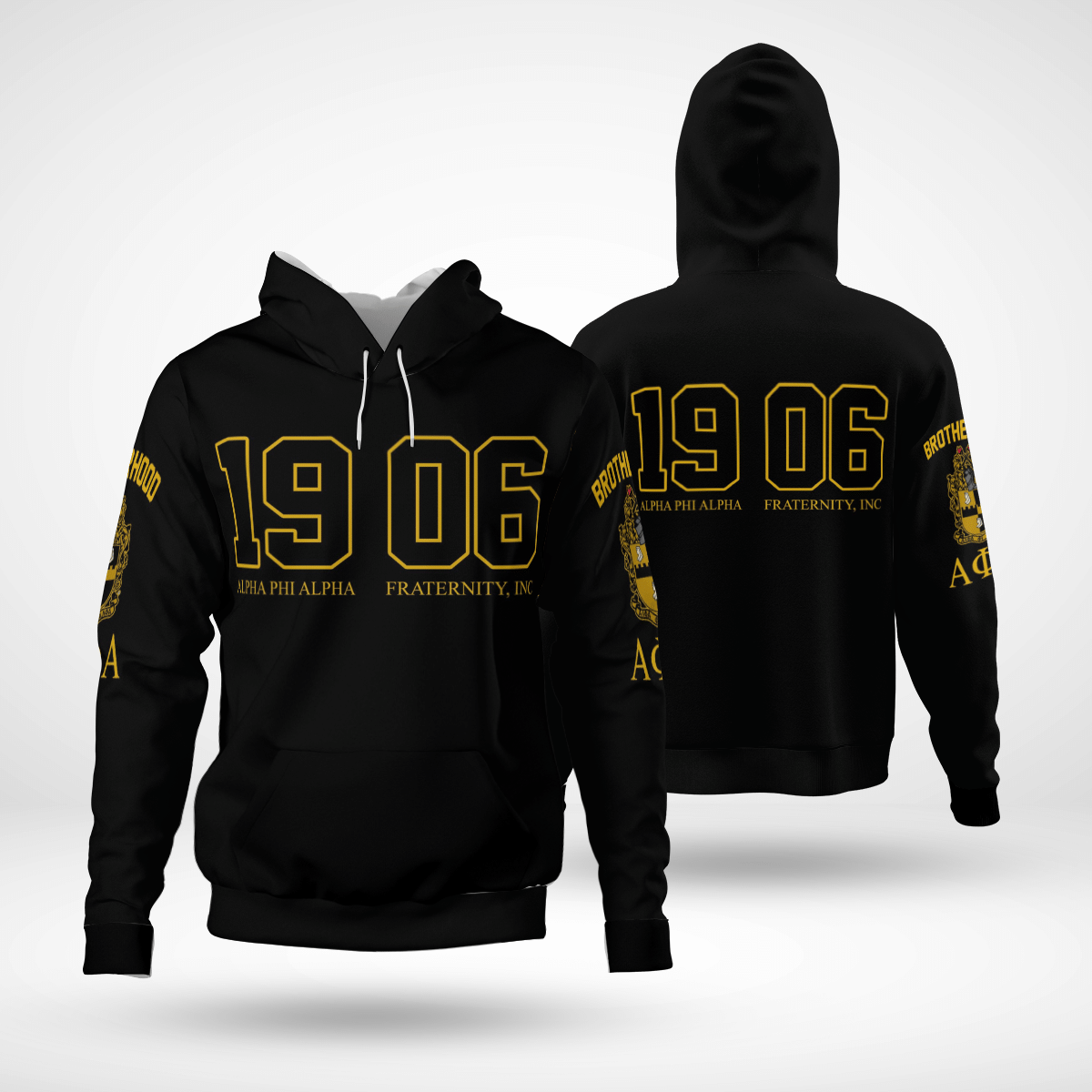 1906 Alpha Phi Alpha Fraternity Brotherhood Hoodie All Over Print