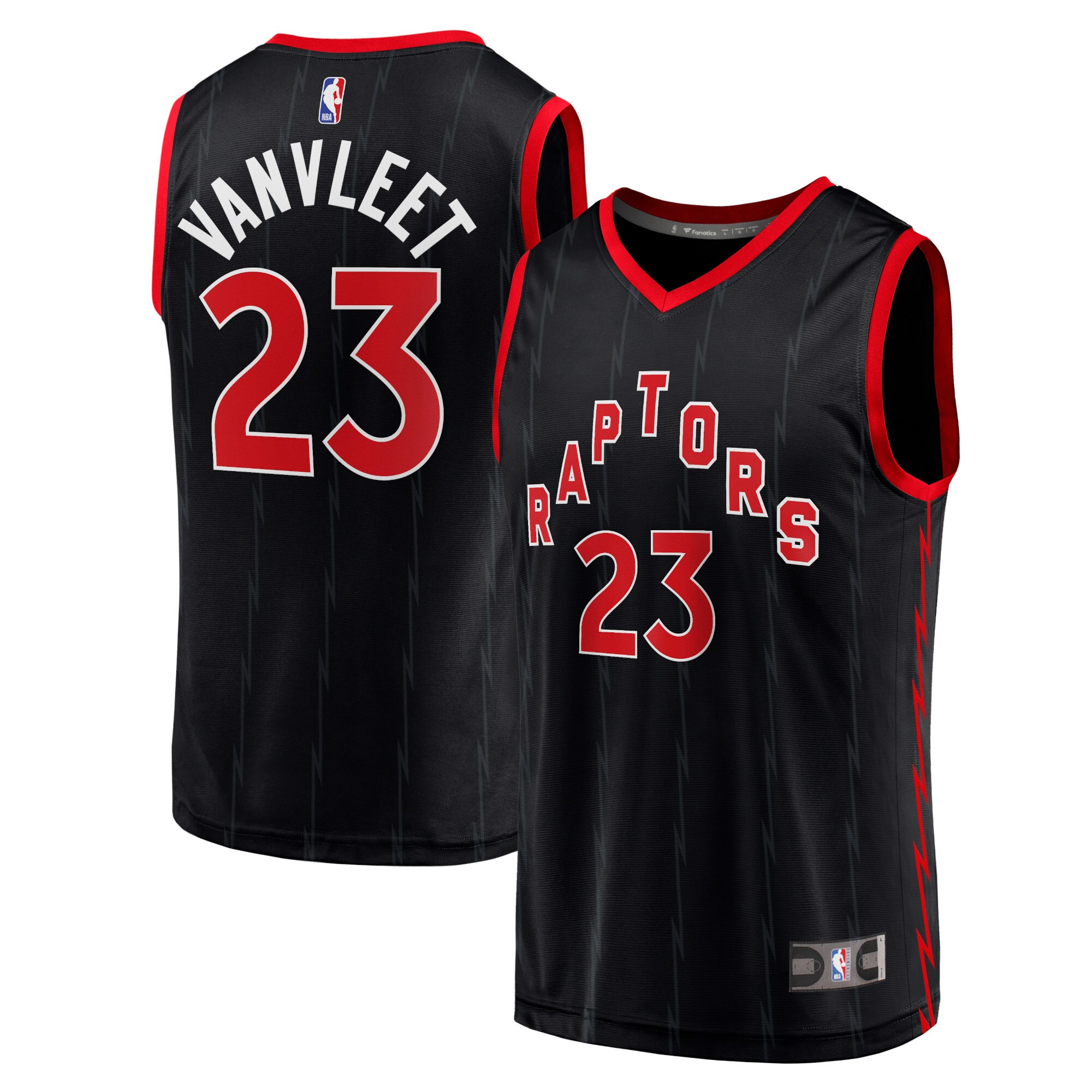 Fred VanVleet Toronto Raptors Fast Break Player Jersey – Black – Statement Edition