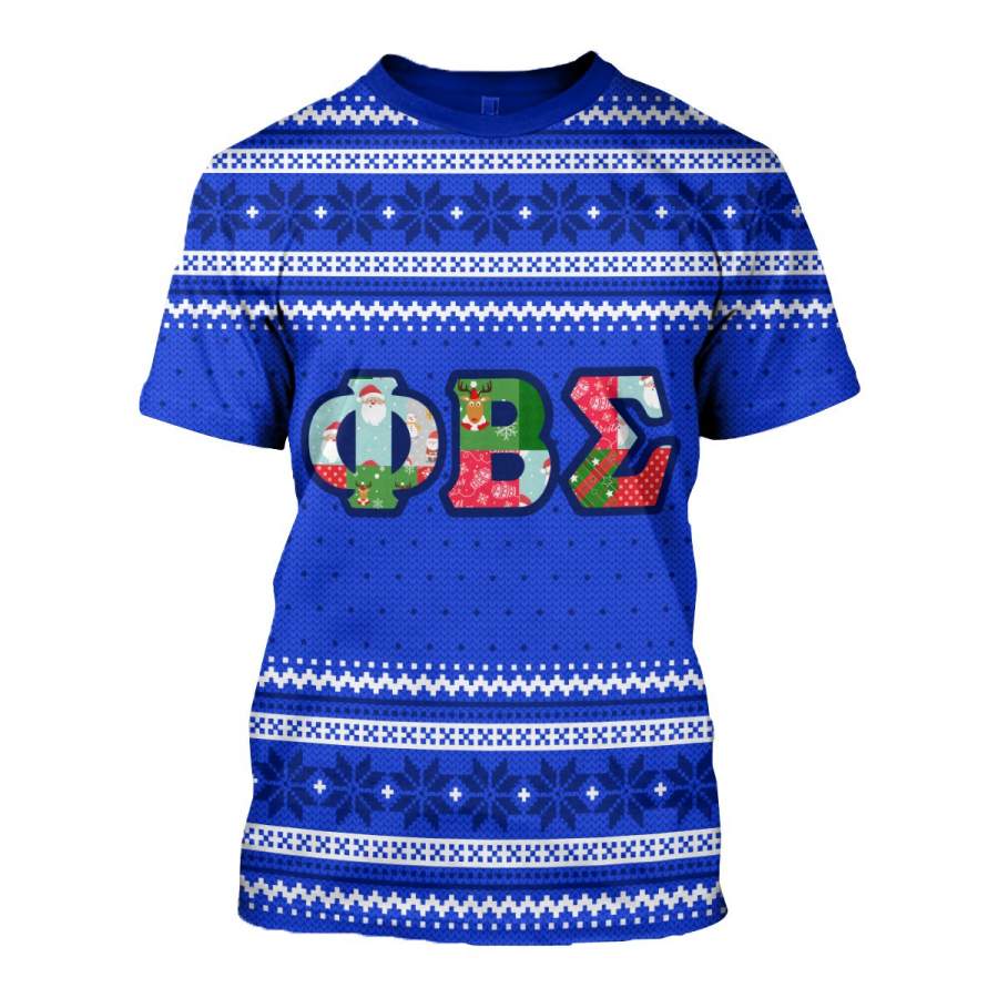 3D ALL OVER PHI BETA SIGMA UGLY SWEATER 16102019