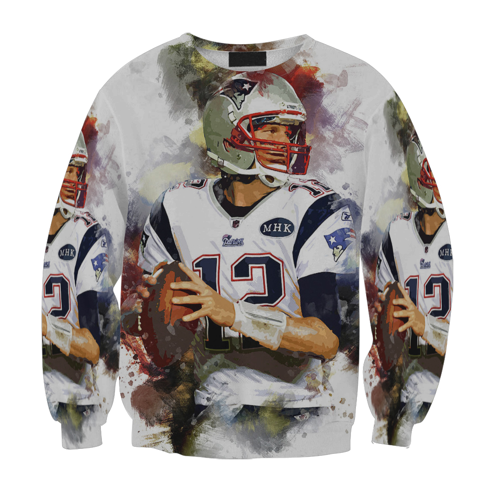 New England Patriots Tom Brady Color Splash Gift For Fan 3D Full Printing Sweatshirt