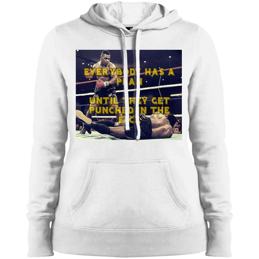 AGR Mike Tyson – Everybody has a plan until they get punched in the face Ladies’ Pullover Hooded Sweatshirt