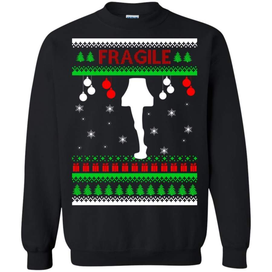 AGR Fragile Leg Lamp Ugly Christmas sweatshirt