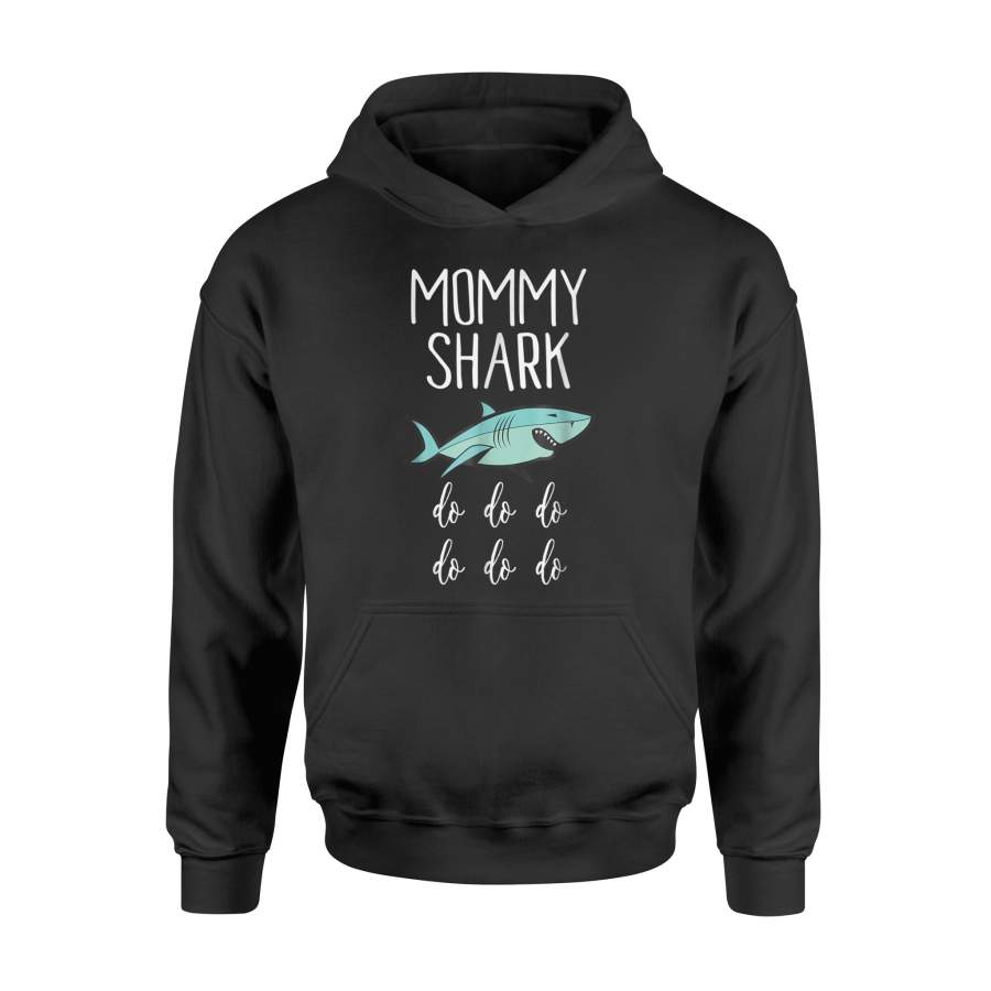 Cute Mommy Shark Pregnancy Announcement Doo Doo Doo Hoodie