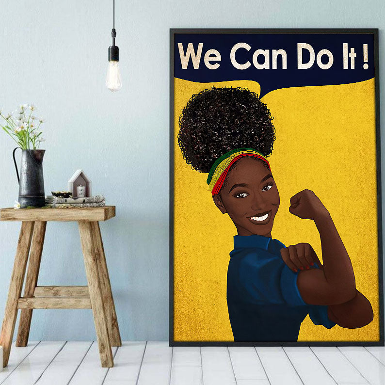 Afrocentric Canvas Holiday African Poster Prints Black Girl Magic African Man Beautiful Canvas Home Decoration