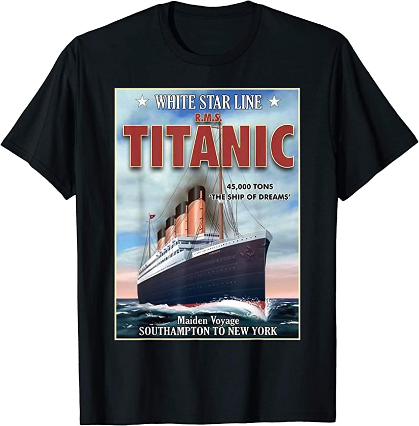 A 1912 Vintage Titanic Voyage Ship Cruise Vessel T-shirt T-Shirt