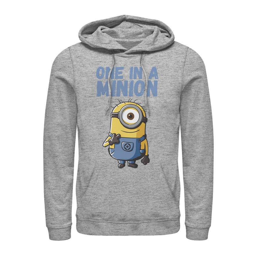 Despicable Me Men’s Cute One in a Minion  Lightweight Hoodie