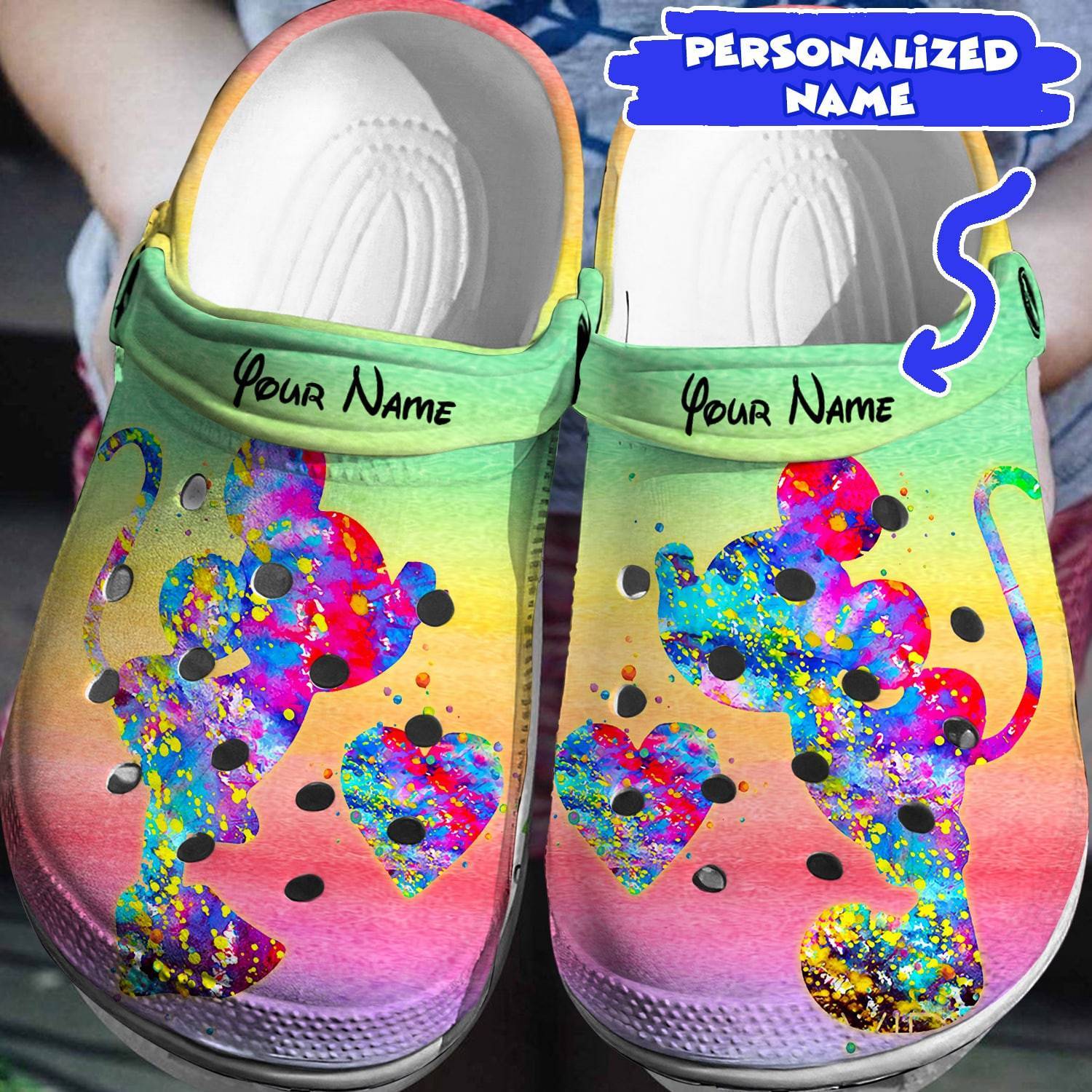 Elevate Your Disney Vibes: Personalized Mickey Minnie Crocss 3D Clog Shoes