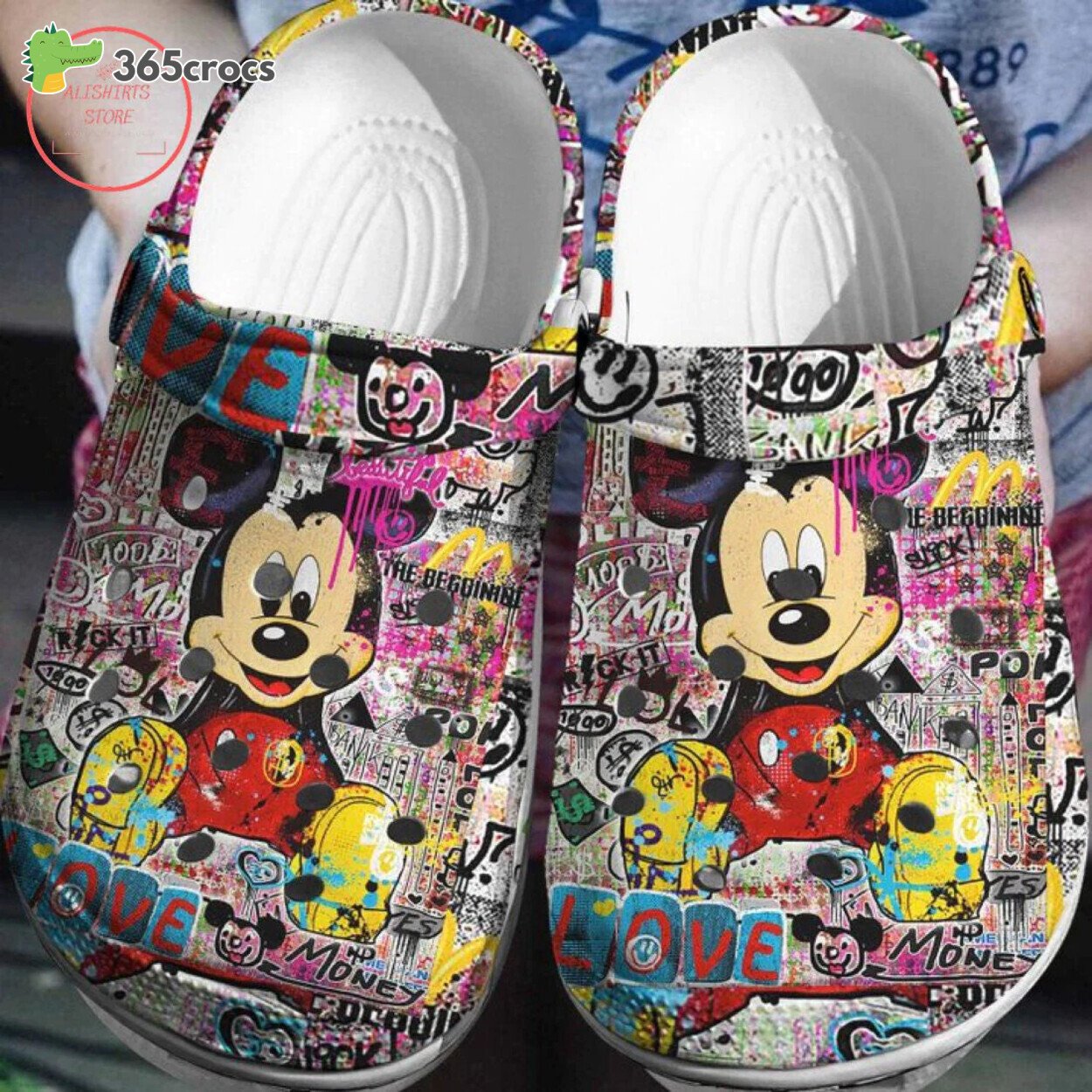 Exclusive Disney Mickey Fuzzy Comfy Clogs Footwear Unique Design