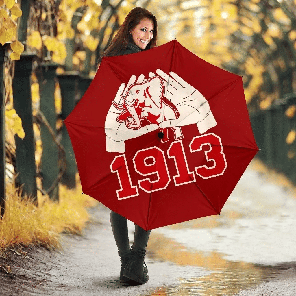 Getteestore Umbrellas – Delta Sigma Theta Hand Sign Elephant Umbrella