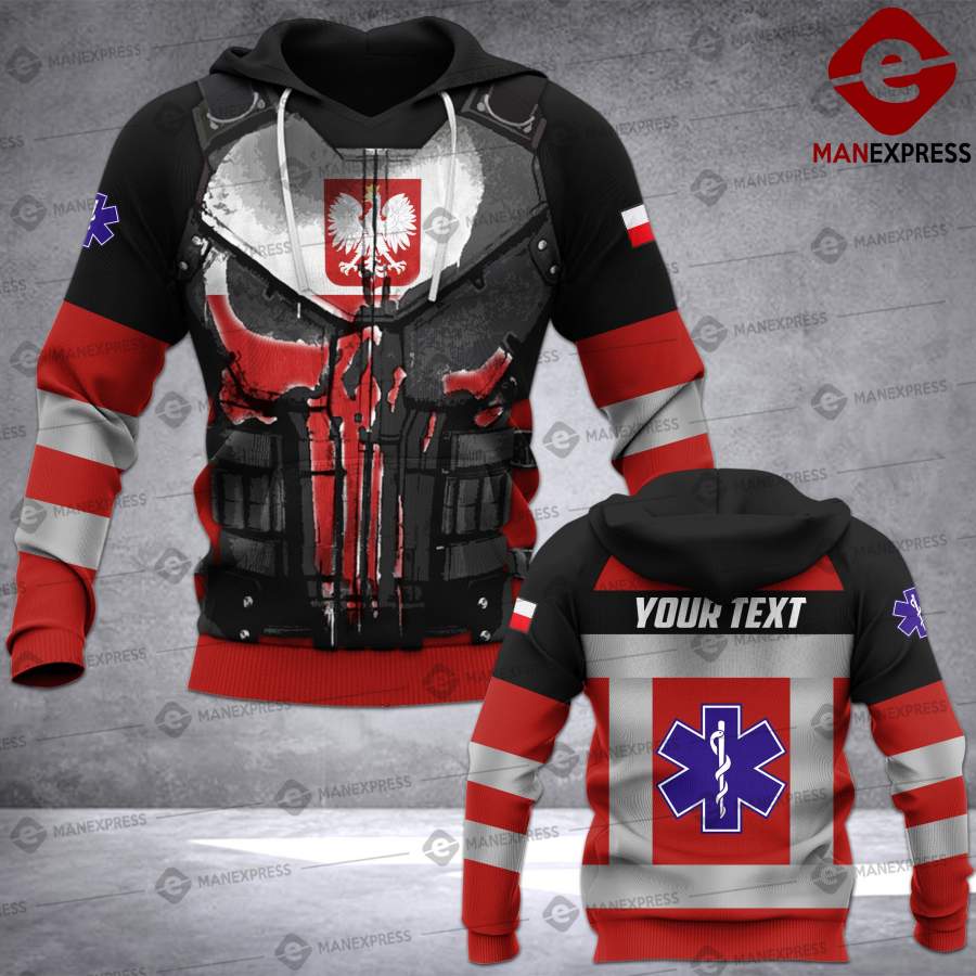 ARMOR LMT CUSTOMIZED POLISH EMS – PARAMEDIC POLAND 3D HOODIE VLIN