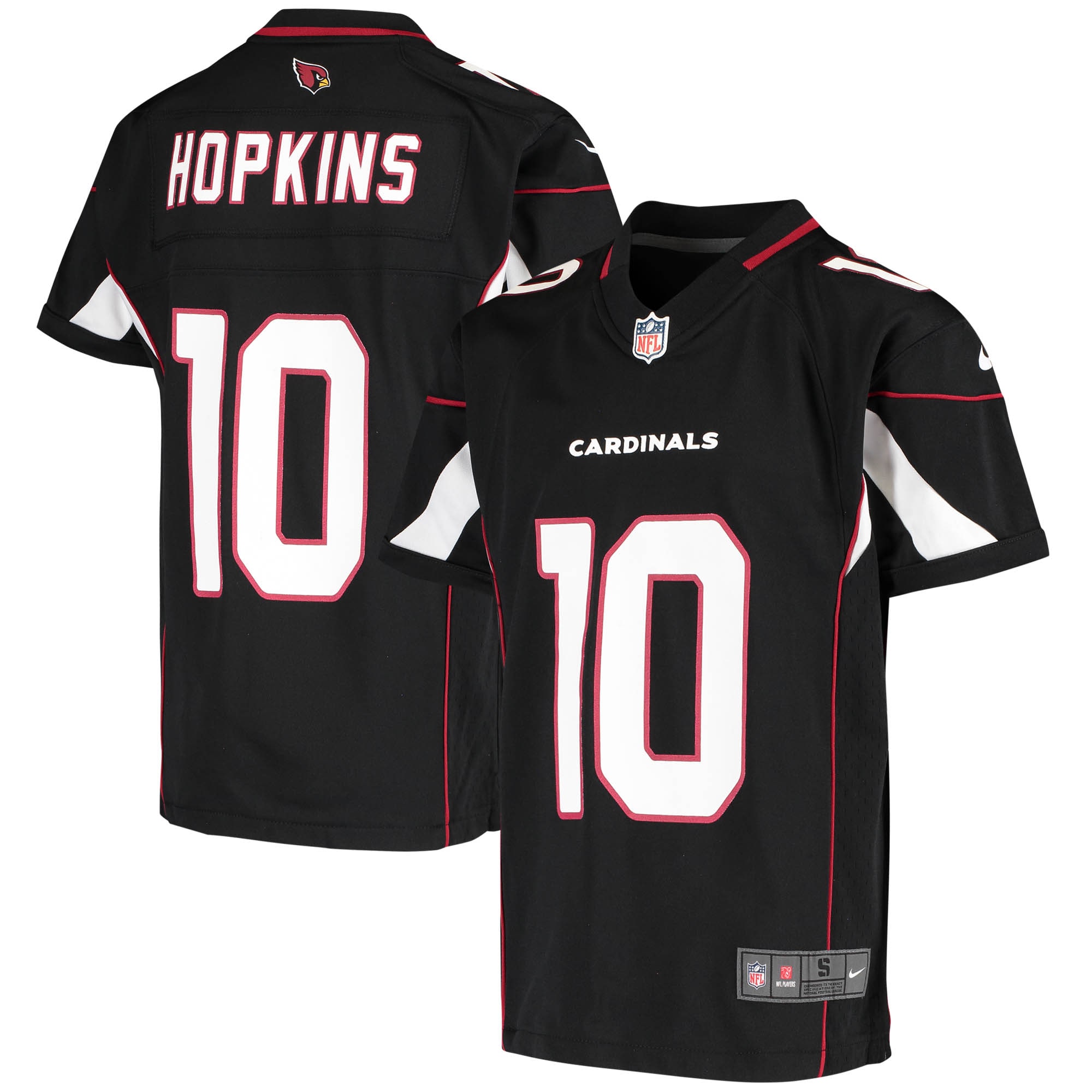 Youth Arizona Cardinals DeAndre Hopkins Black Game Jersey