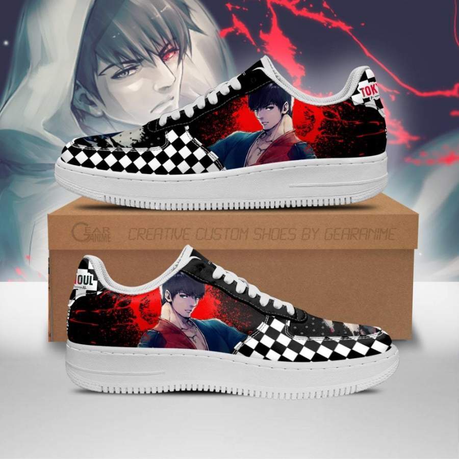 Tokyo Ghoul Koutarou Air Sneakers Custom Checkerboard Shoes Anime