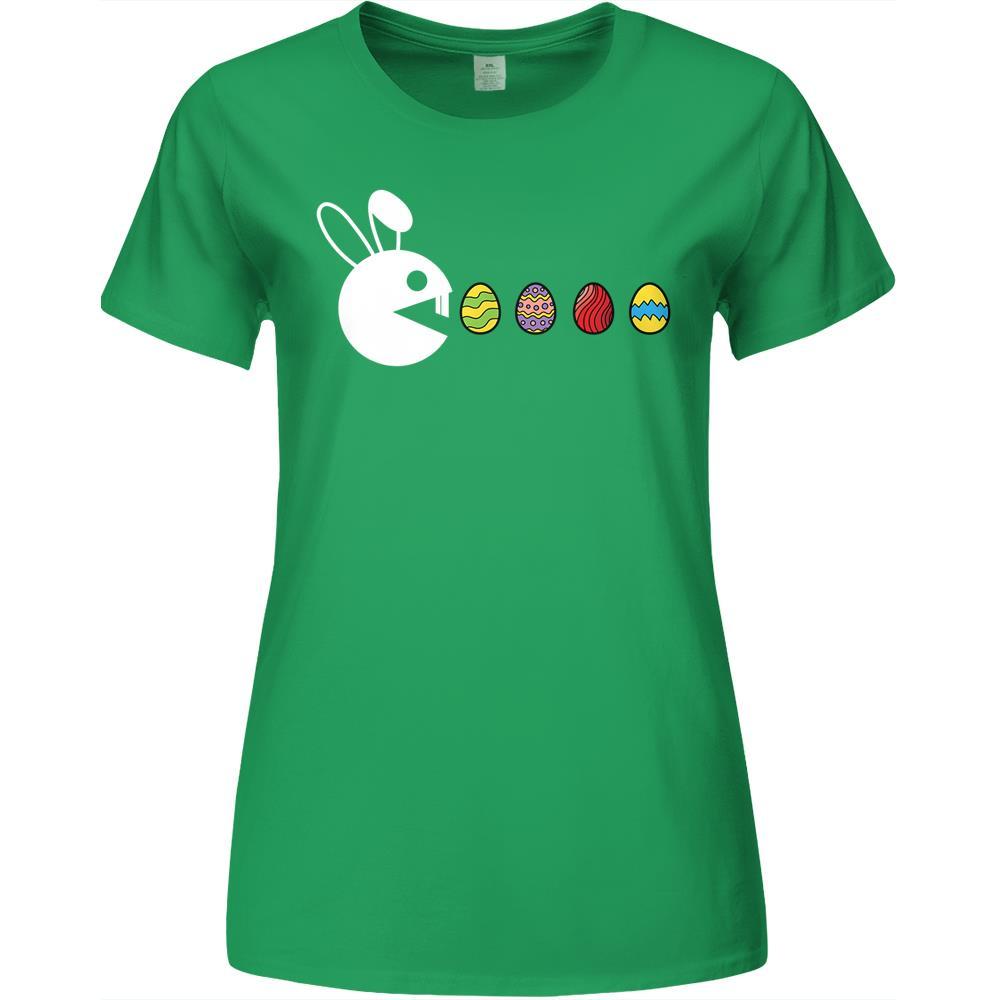 Bunny Happy Easter Egg Hunting Video-game Premium Womens Tshirts