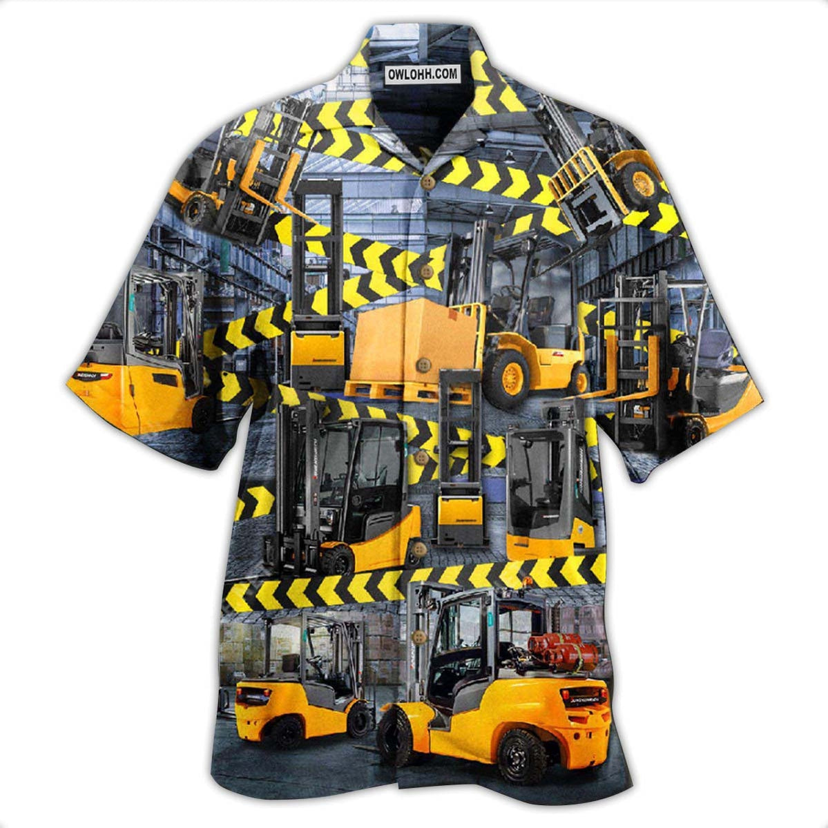 Truck Be Careful For Yellow Klift Trucks Are Coming Here – Hawaiian Shirt  – Owl Ohh