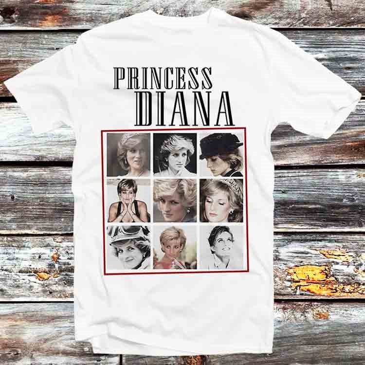 Selfie Collage Lady Princess Diana Homage Best Seller Birthday T Shirt Vintage Retro Meme Gift Unisex Anime Manga Top Tee B1420