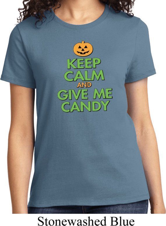 Halloween Keep Calm And Give Me Candy Shirt