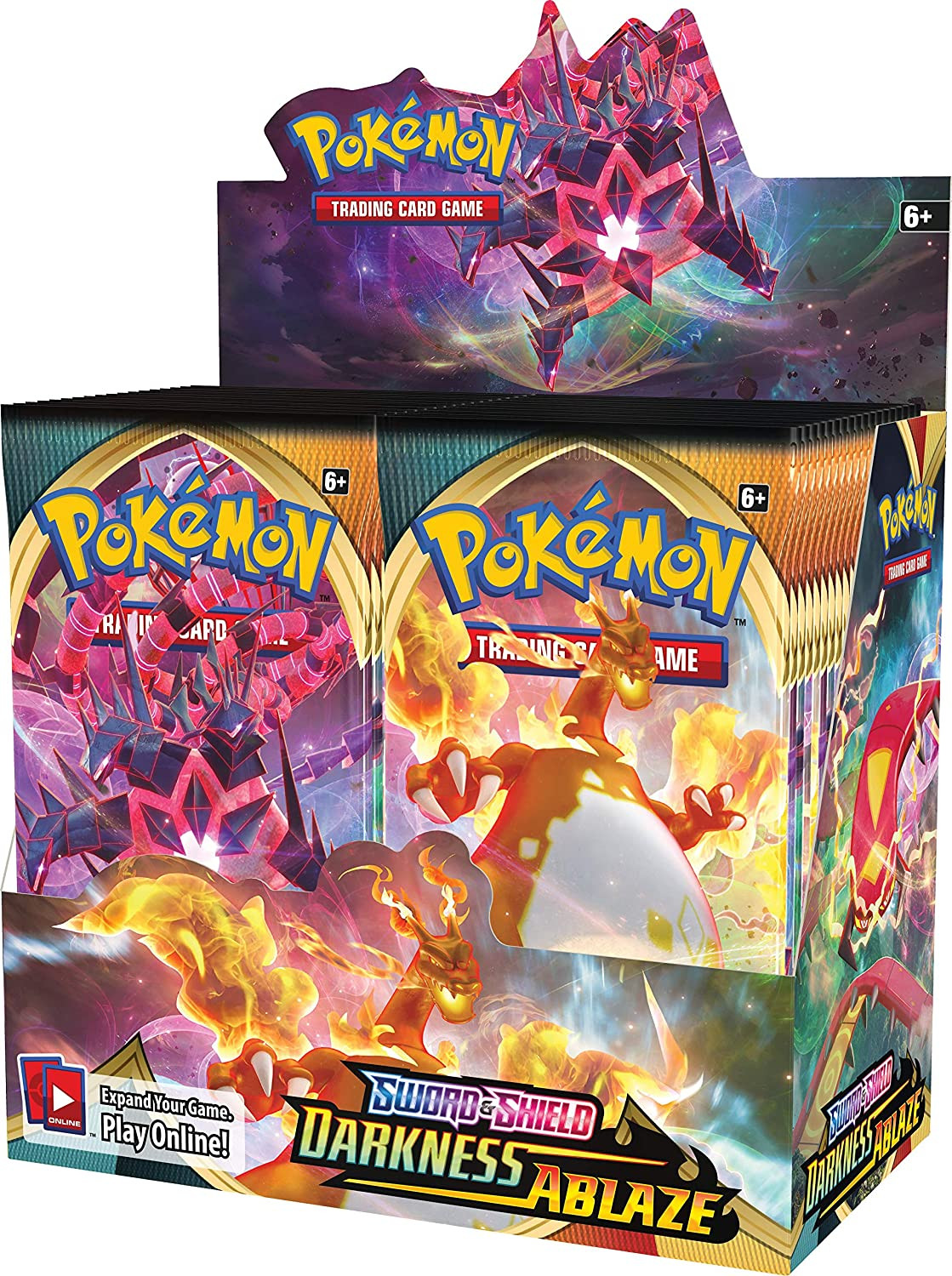 324Pcs Pokemon Cards Tcg: Sword & Shield Darkness Ablaze 36 Bags Sealed Booster Box Collection Trading Card Game Toys For Child