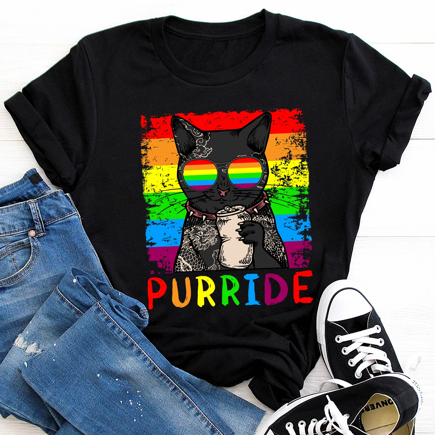 Funny Cat Purride Lgbt Standard T Shirt, Pride Shirts