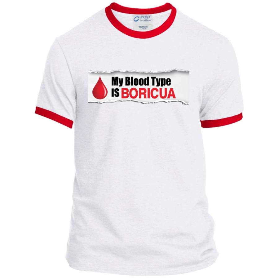 Blood Type Personalized Ringer Tee