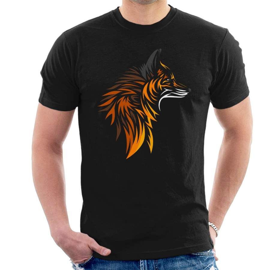 Fox Cutout Print Men’s T-Shirt