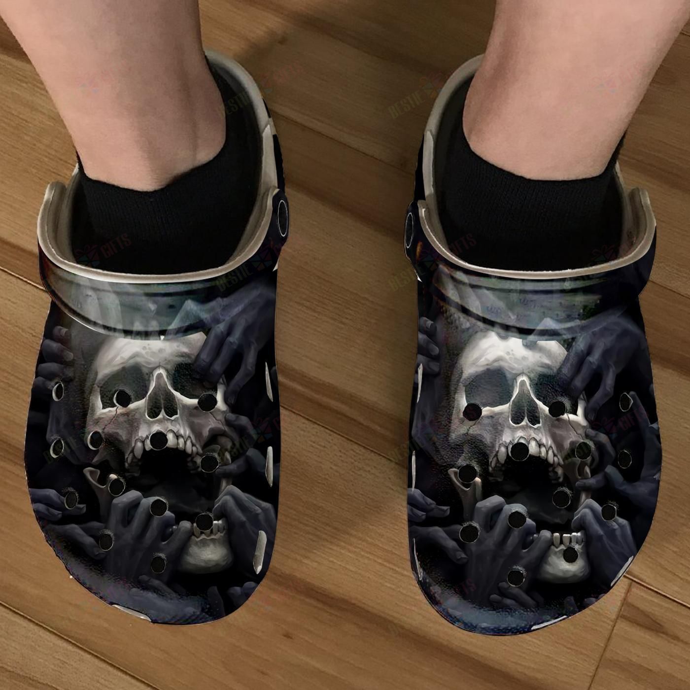 Dark Skull Clogs Classic Clogs Shoes