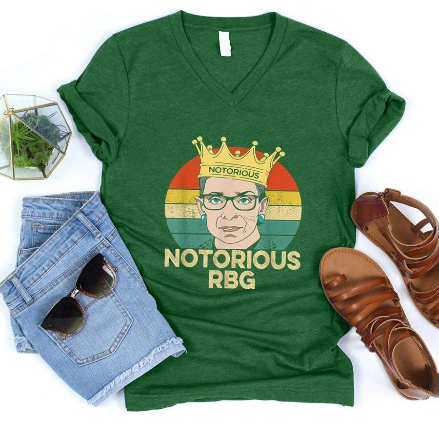 Notorious R.B.G Ruth Bader Ginsburg Women  V-Neck