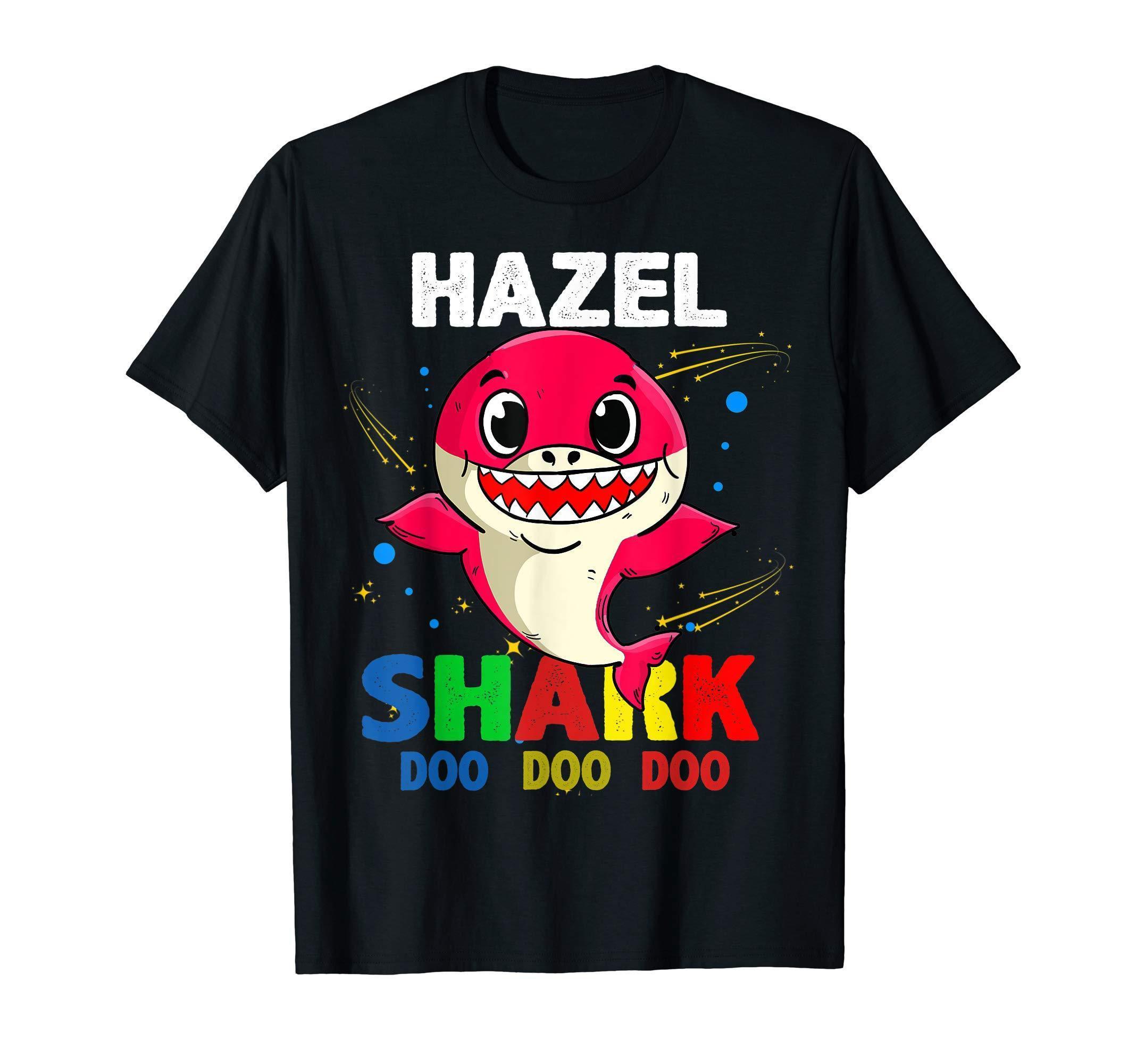 Custom Name Hazel Shark Doo Doo Doo Shark Funny T Shirt