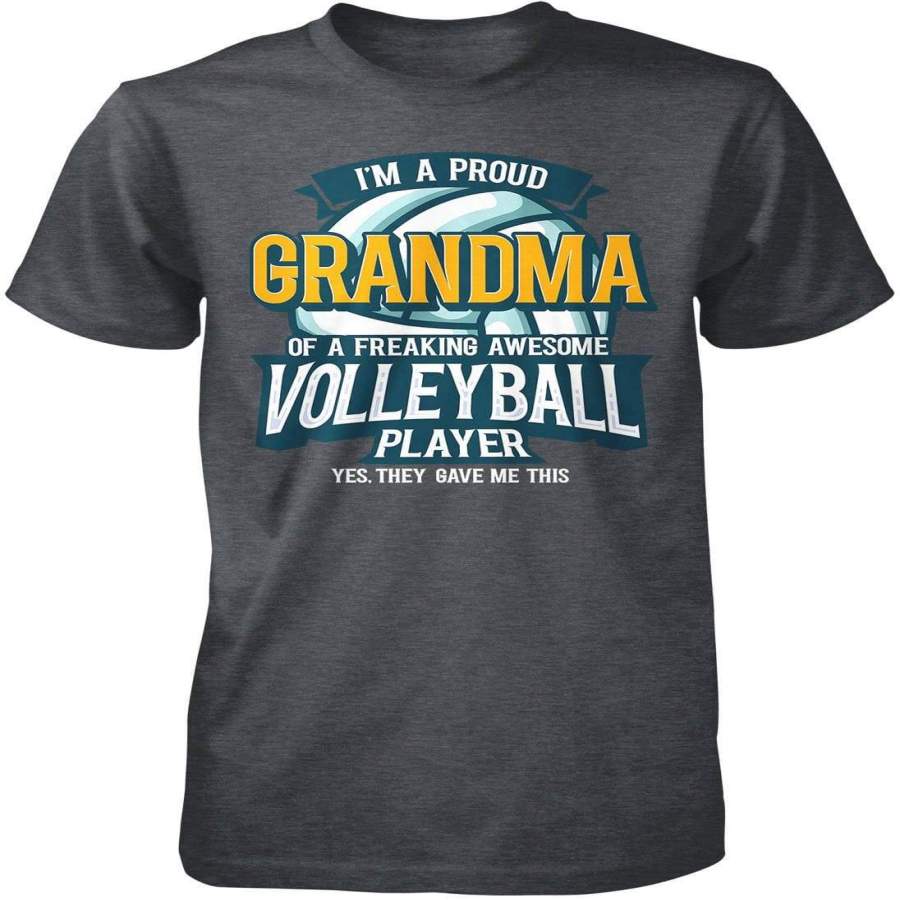 Proud (Nickname) of an Awesome Volleyball Player – T-Shirt ...