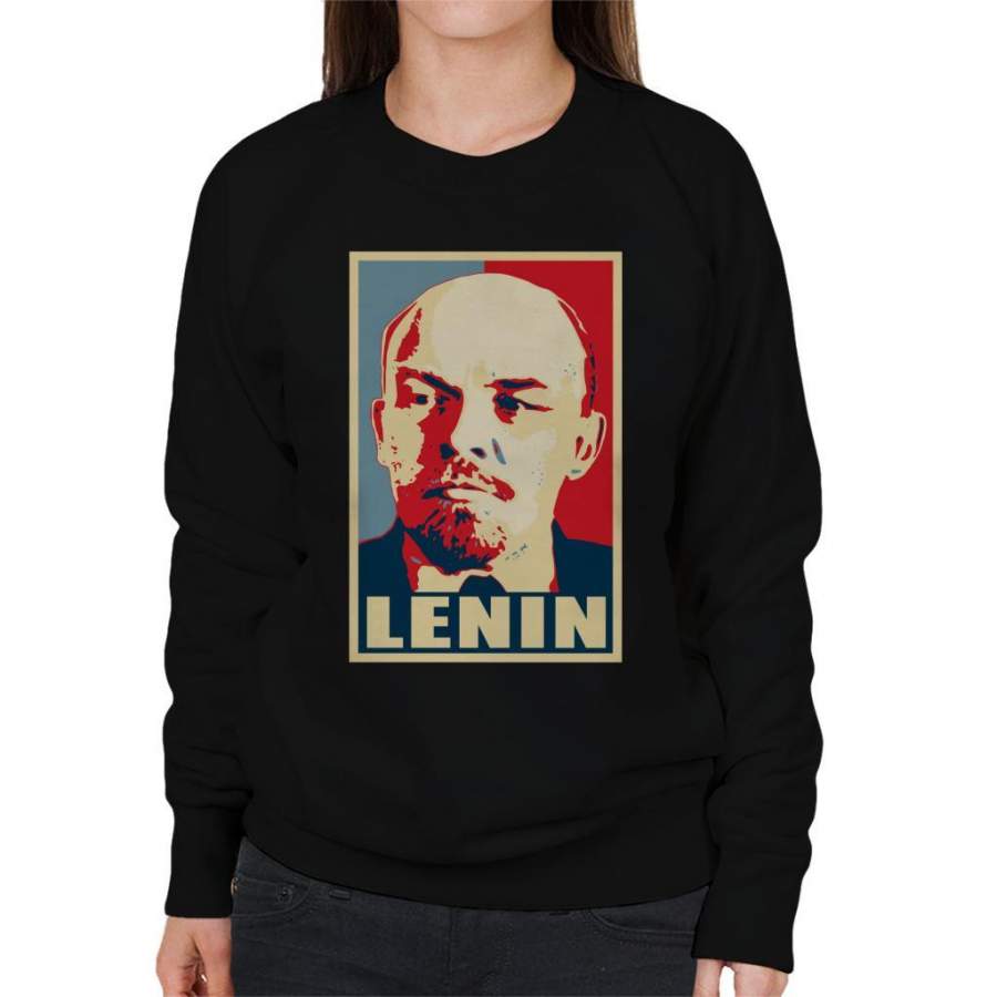 Lenin Propaganda Poster Pop Art Women’s Sweatshirt