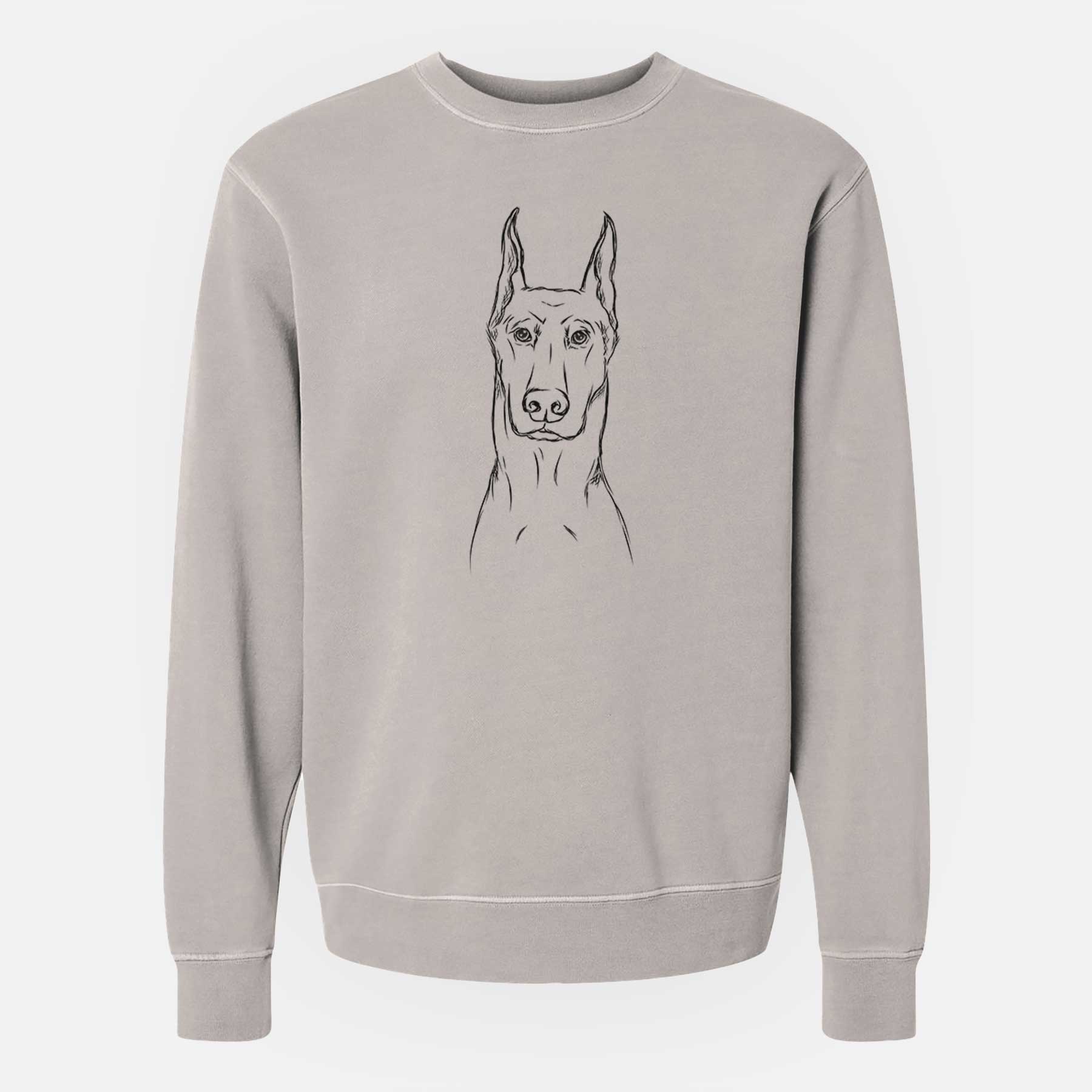 Bare Ace The Doberman Pinscher – Unisex Pigment Dyed Crew Sweatshirt