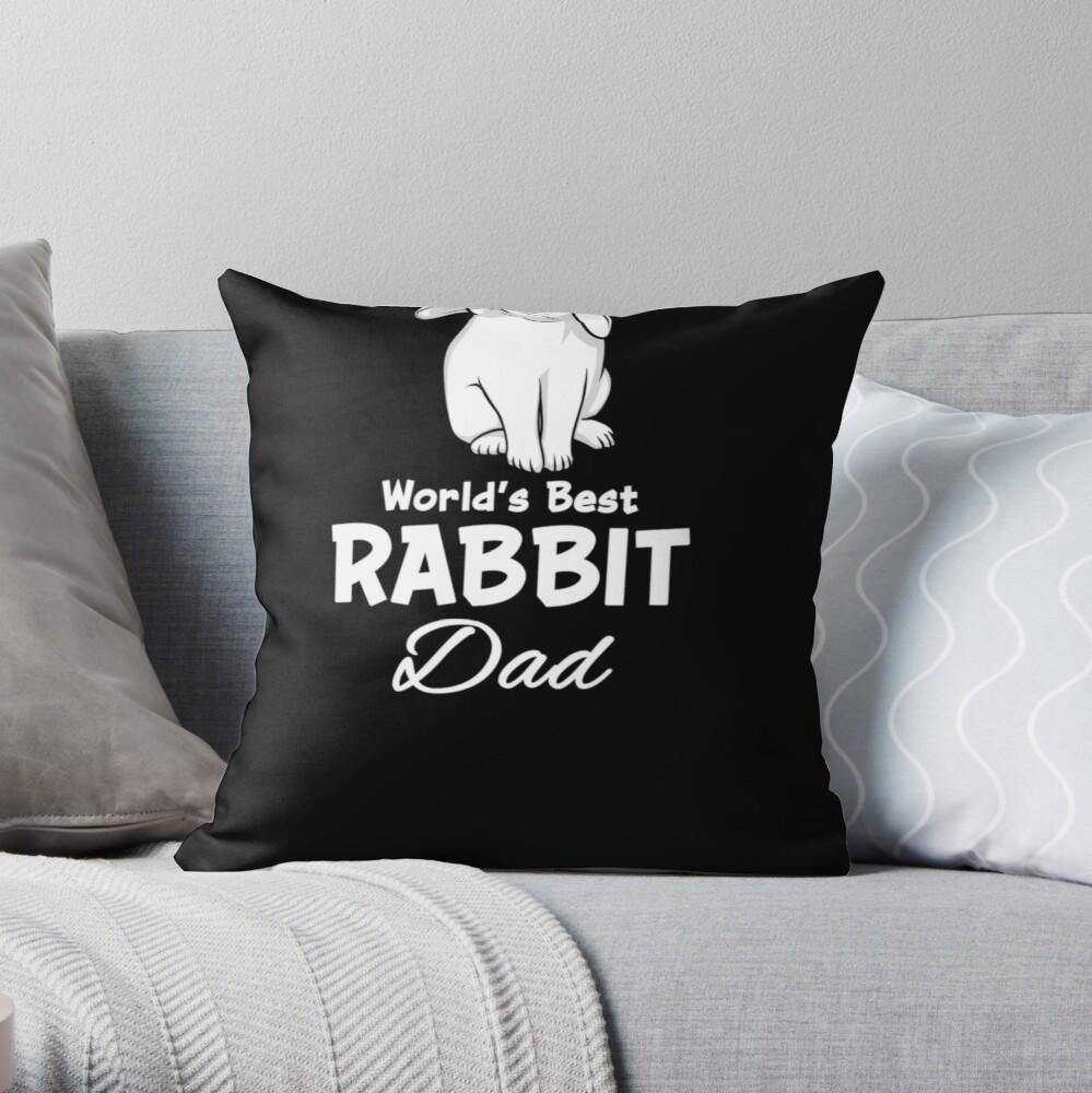 Rabbit Dad Cute Bunny For Father – Gift For Dad, Beautiful Pattern Pillow Case, Pillow Sofa, Throw Pillow Covers