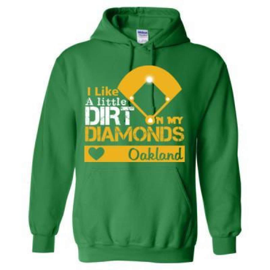 AGR Oakland Athletics I Like A Little Dirt On My Diamonds – Heavy Blend™ Hooded Sweatshirt