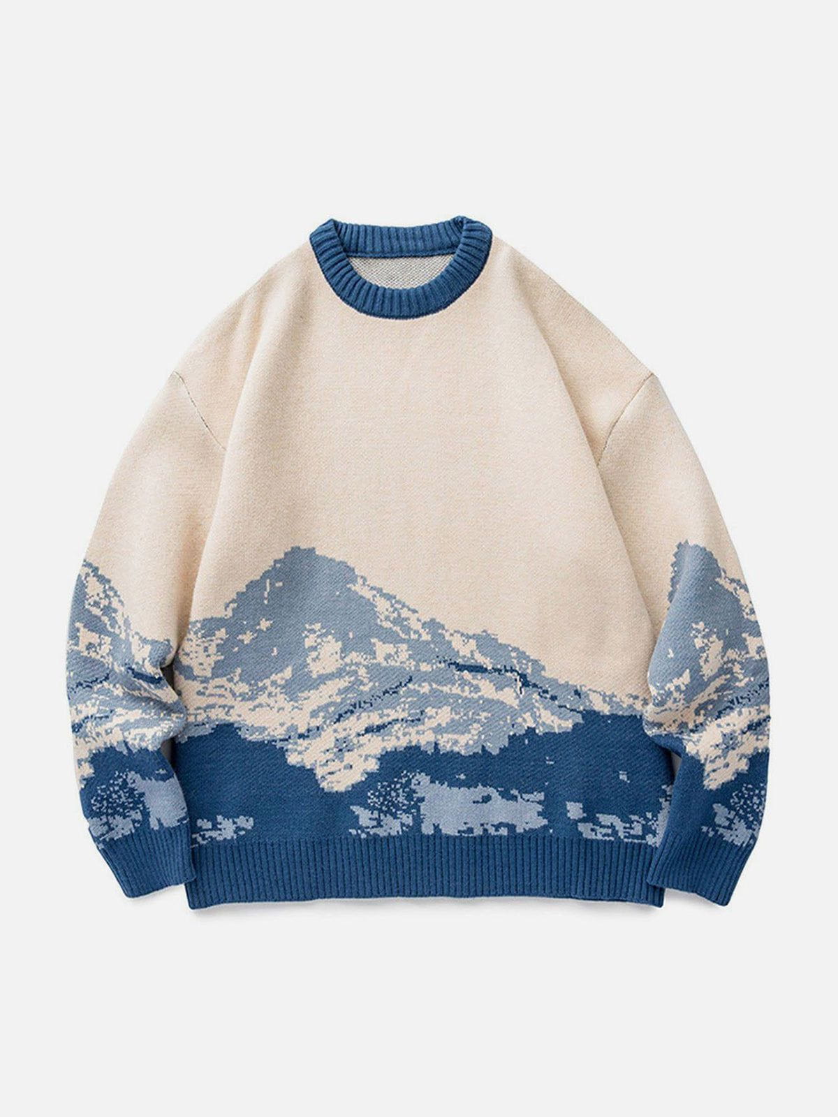 Talishko™ – Snow Mountain Gradient Knit Sweater