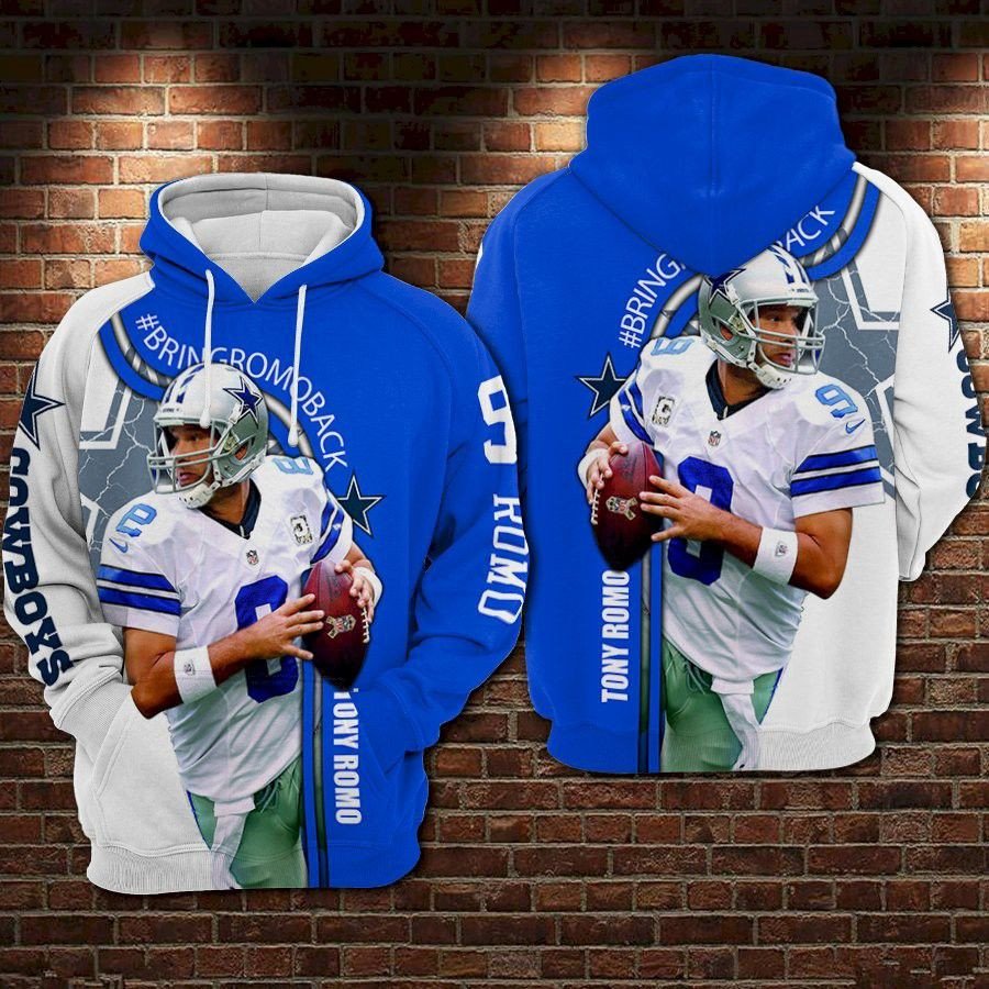 Dallas Cowboys Romo Back 85 Unisex 3D Hoodie Gift For Fans