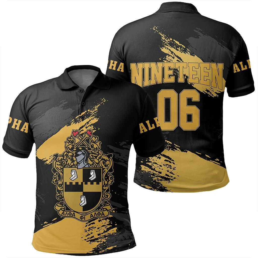 Wonder Print Polo Shirt – Alpha Phi Alpha Nineteen Polo Shirt