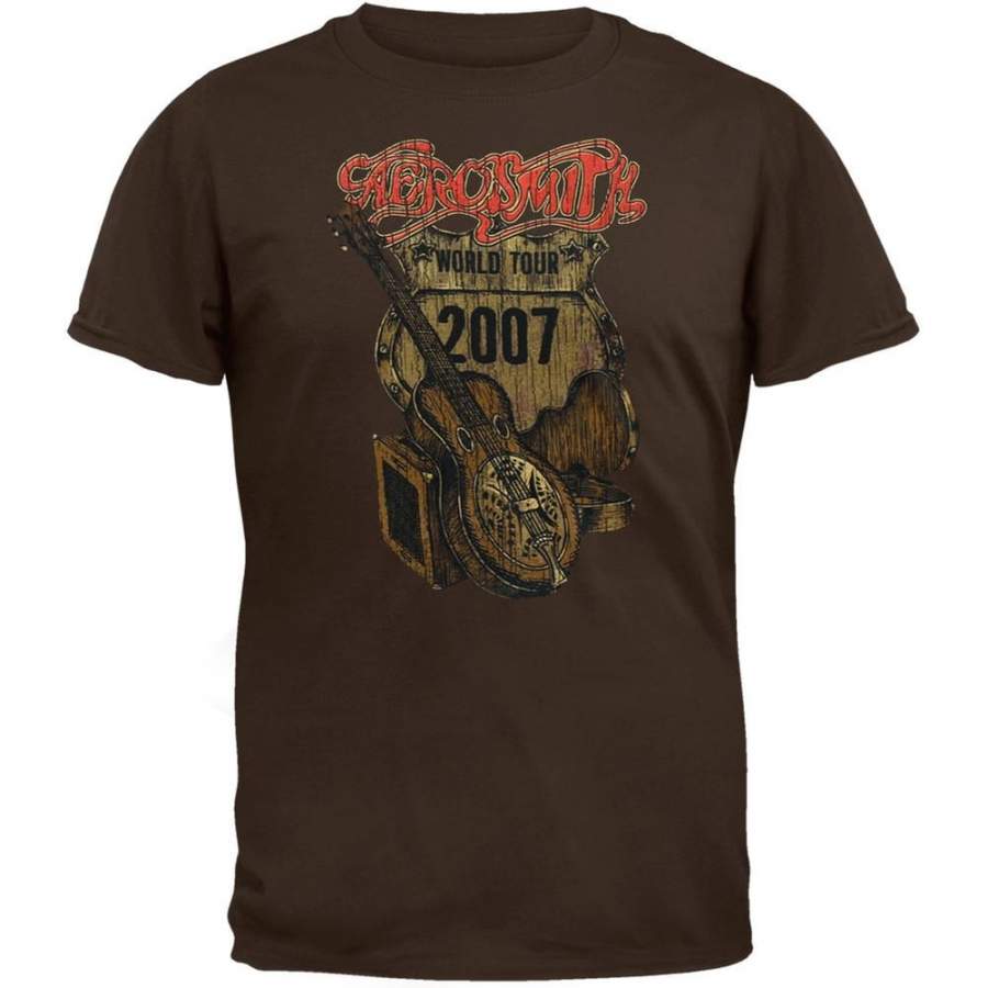 Aerosmith – Distressed Sketch 07 Tour Soft T-Shirt