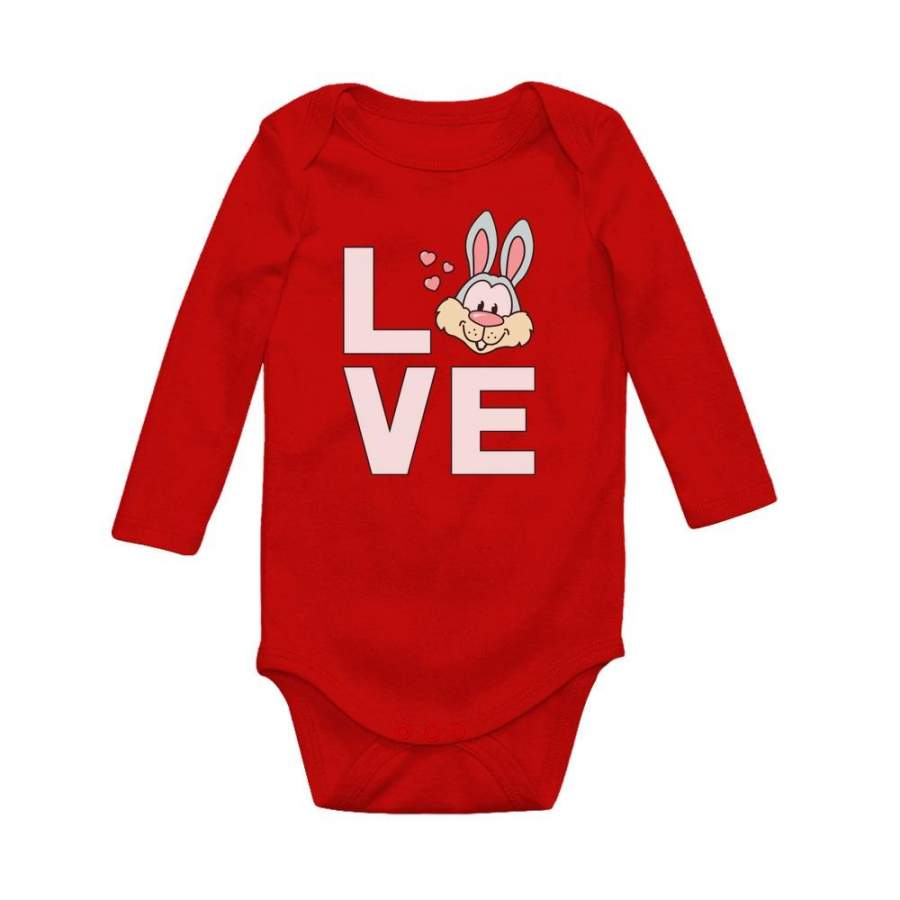 Love Bunny Baby Long Sleeve Bodysuit