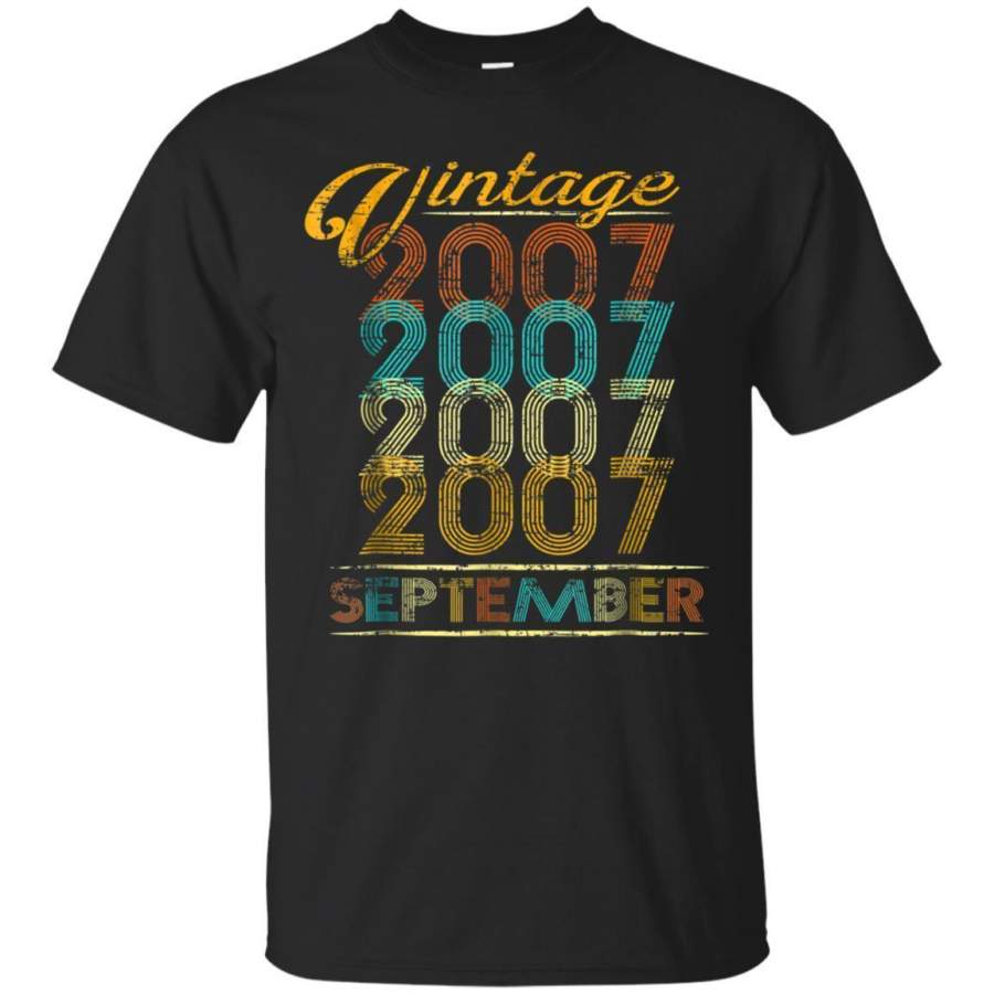 AGR Vintage 11th Birthday Funny September 2007 Shirt Jaq T-shirt