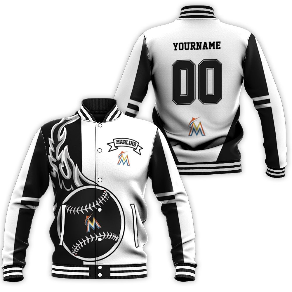 Marlins 3D Baseball Jacket For Men Women