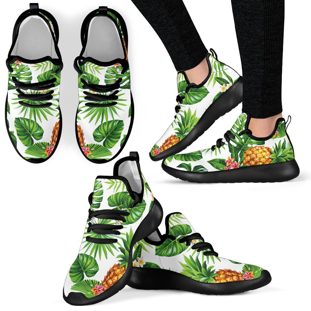 Aloha Hawaiian Pineapple Pattern Print Mesh Knit Shoes