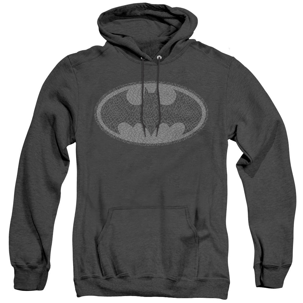 Batman Elephant Signal Heather Mens Hoodie Black