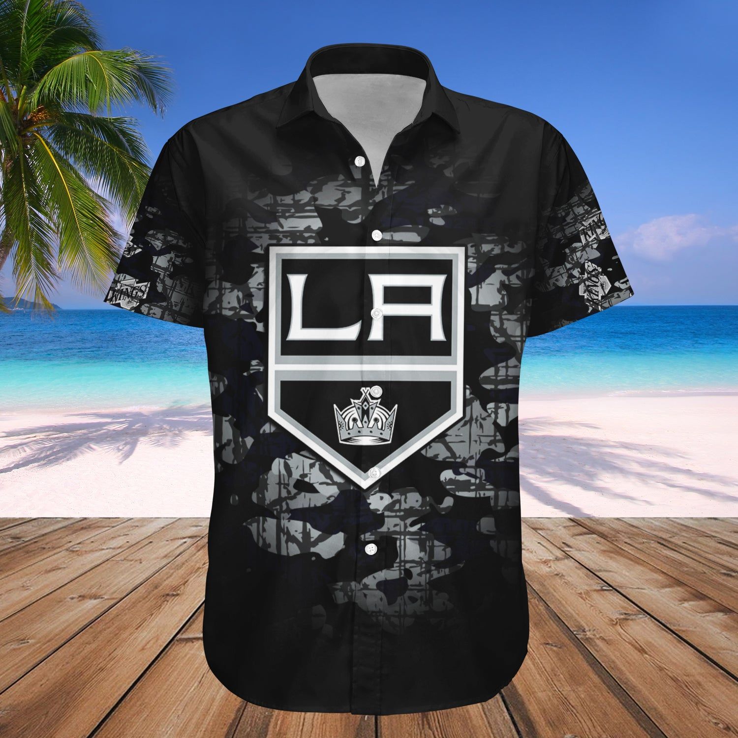 Los Angeles Kings Hawaii Shirt Camouflage Vintage – Nhl